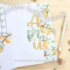CUSTOM Hand-Drawn Bullet Journal - Only ONE Available At A Time