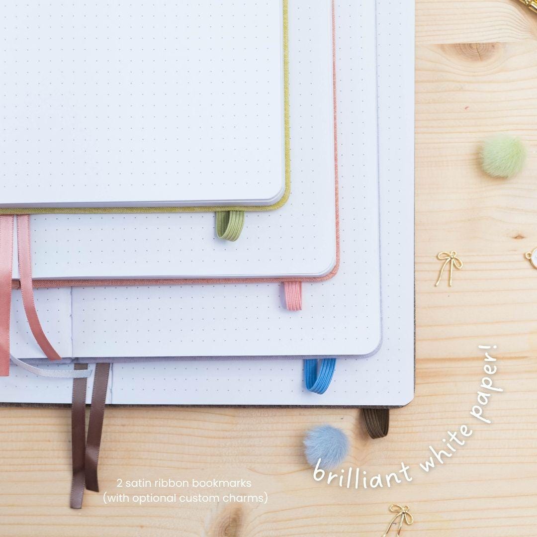 Bullet-Journal MATCHA | A5 Dot Grid Notebook, 160 gsm Ultra Thick Paper