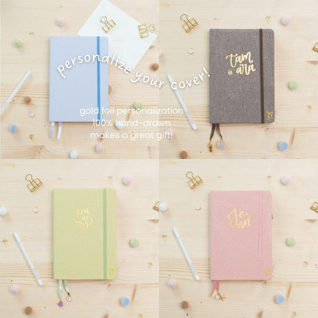 Matcha Pre-Made Bullet-Journal | Undated Hand-Drawn Planner "Matcha" Green