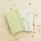 Matcha Pre-Made Bullet-Journal | Undated Hand-Drawn Planner "Matcha" Green