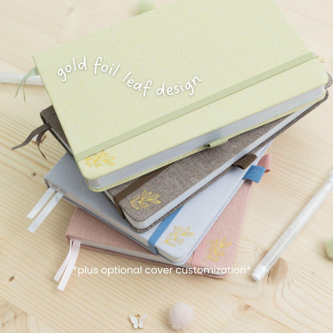 Matcha Pre-Made Bullet-Journal | Undated Hand-Drawn Planner "Matcha" Green